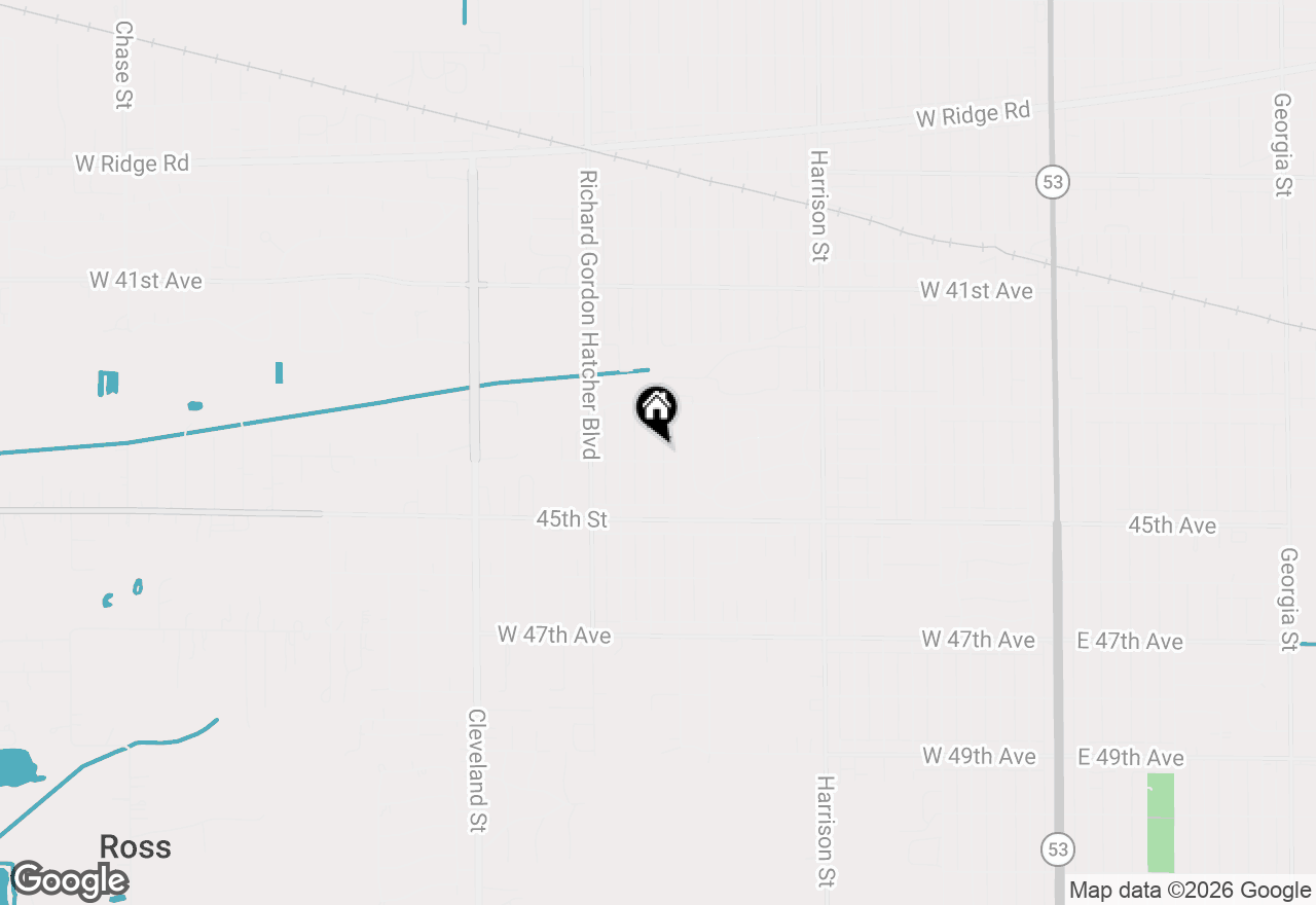 Map of 4381 Lincoln Street, Gary, IN 46408
