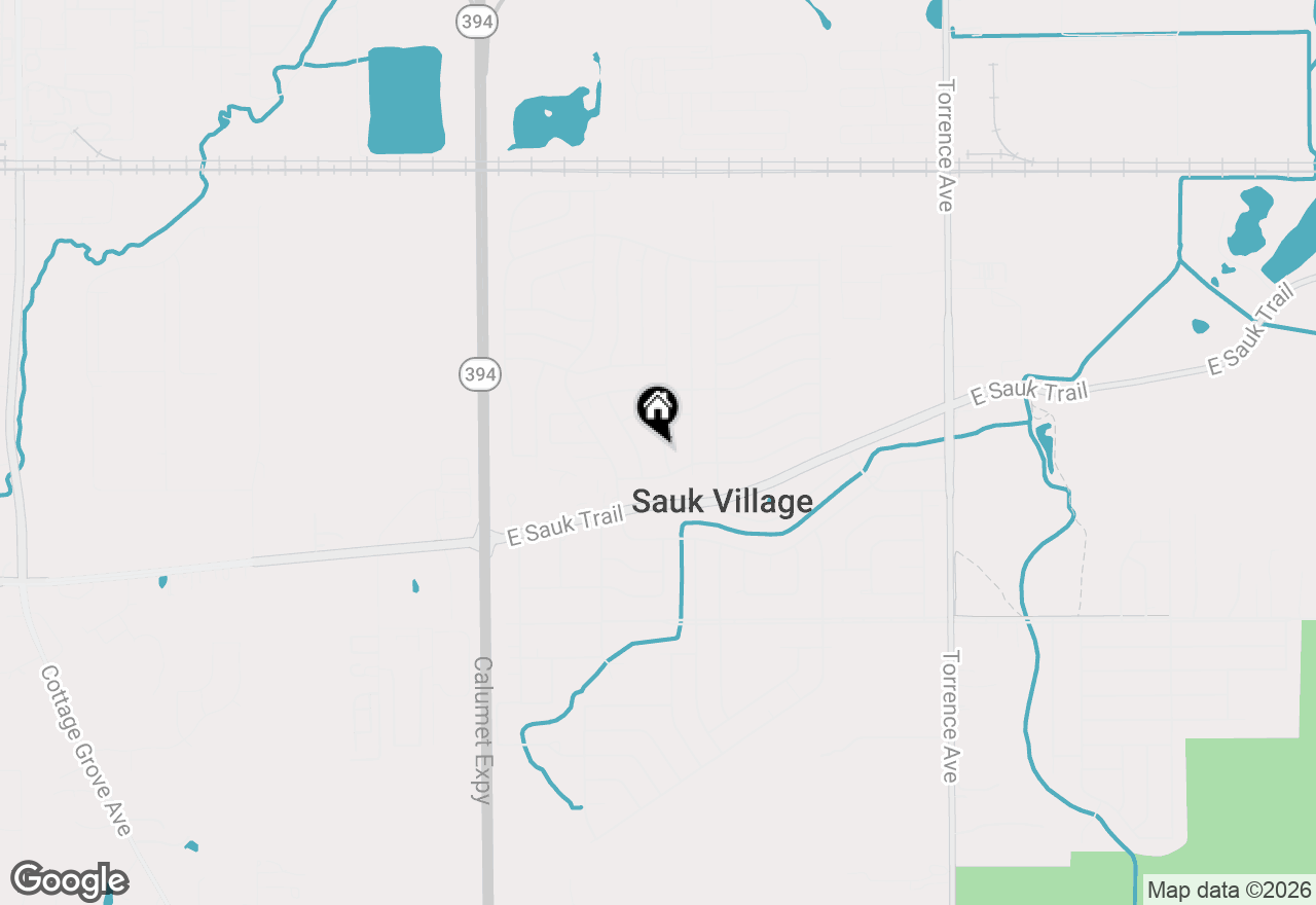 Map of 21912 Gailine Avenue, Sauk Village, IL 60411