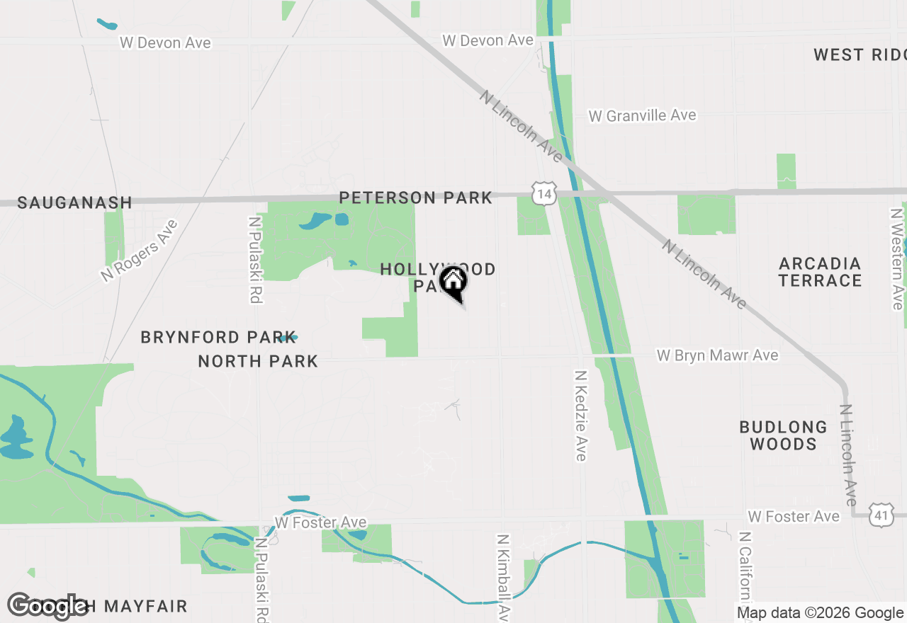 Map of 5706 N Saint Louis Avenue, Chicago, IL 60659