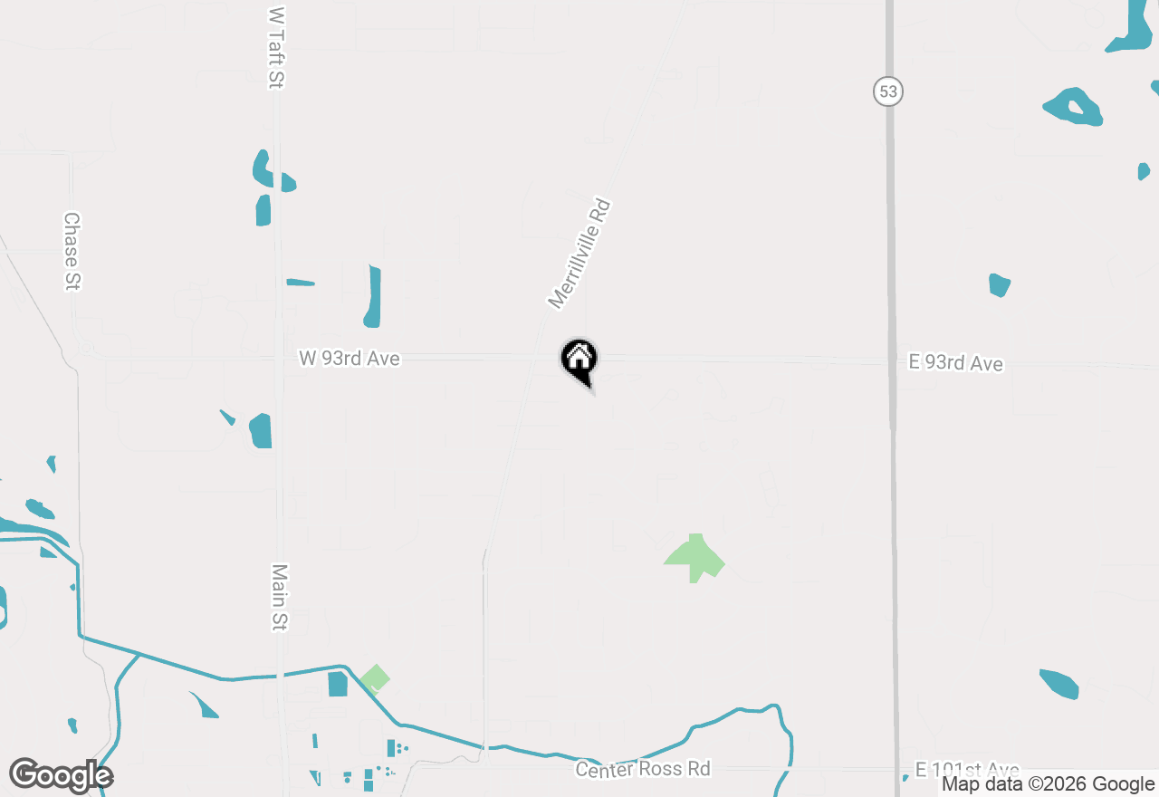 Map of 9344 Buchanan Street, Crown Point, IN 46307