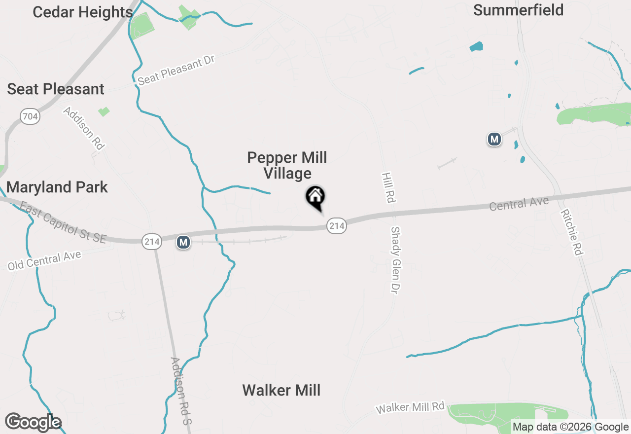 Map of 5 Pepper Mill Drive, Capitol Heights, MD 20743