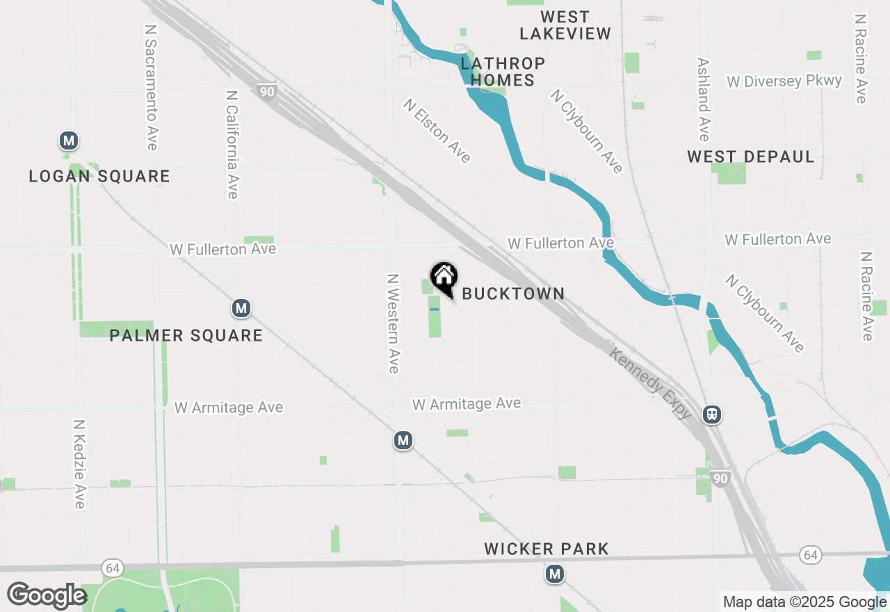 Map of 2246 W Palmer Street, Chicago, IL 60647