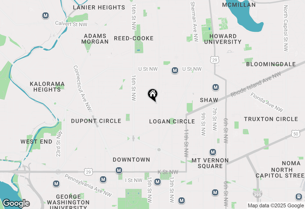 Map of 1425 Corcoran Street Nw #2, Washington, DC 20009
