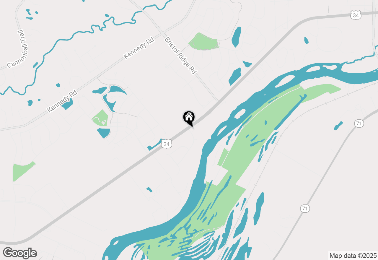 Map of 34 Timber Ridge Drive, Yorkville, IL 60560