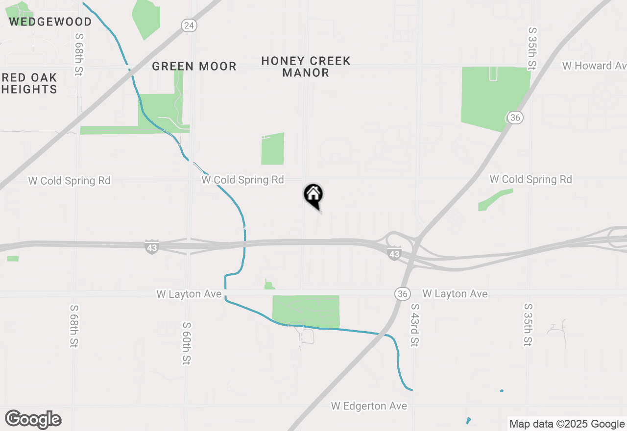 Map of 4411 S 50th St, Greenfield, WI 53220