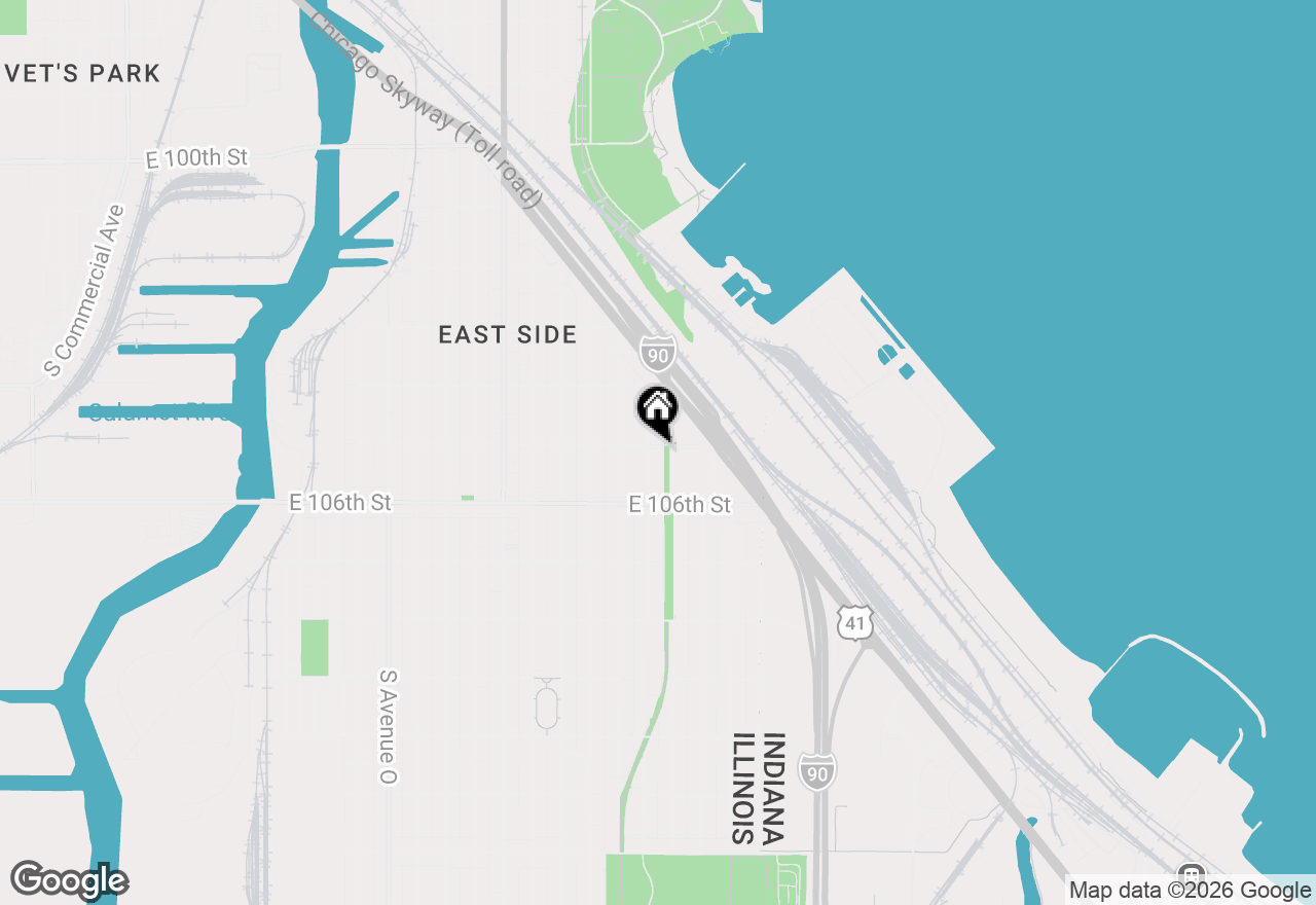 Map of 10505 S Avenue F, Chicago, IL 60617