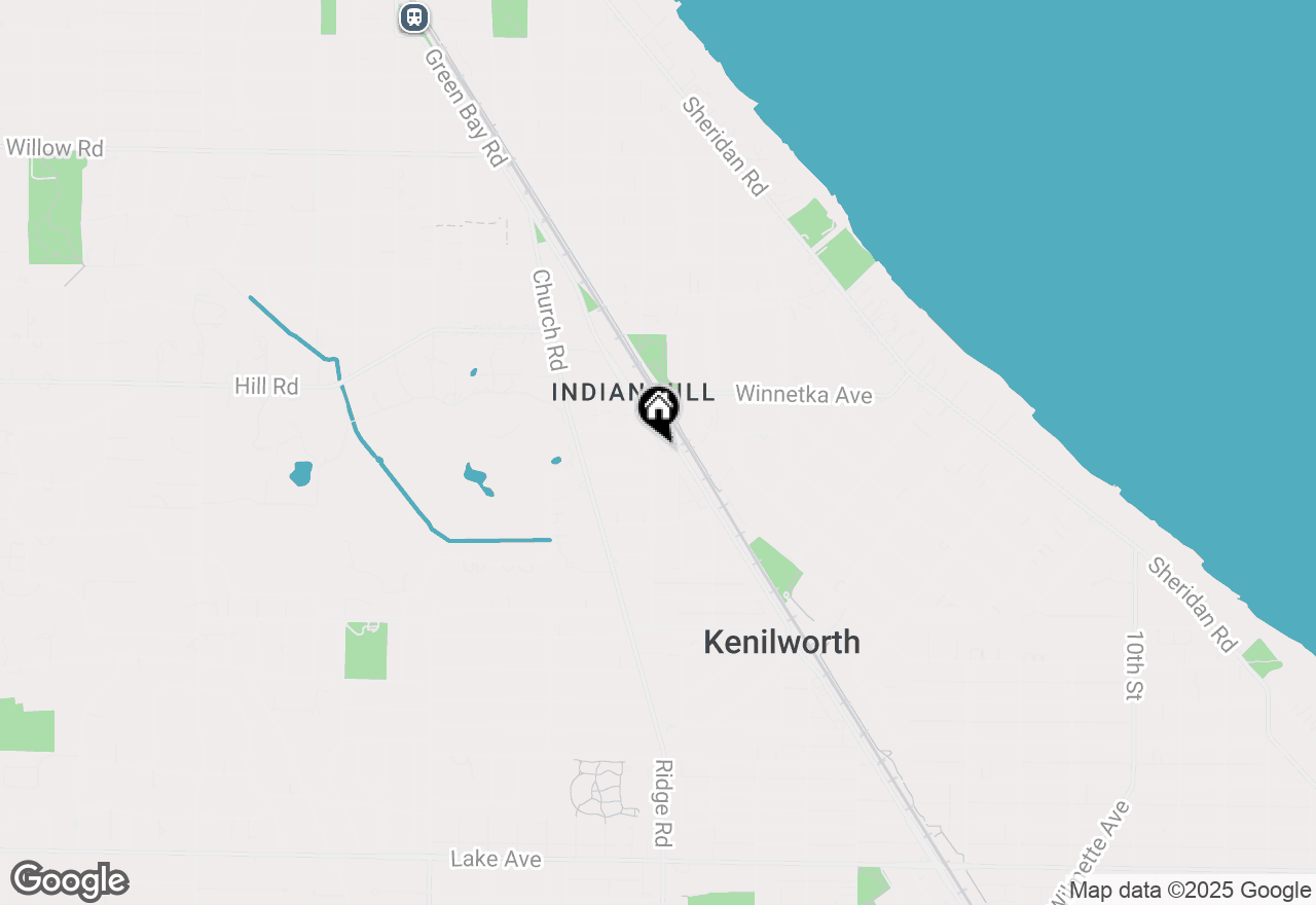 Map of 711 Brier Street, Kenilworth, IL 60043