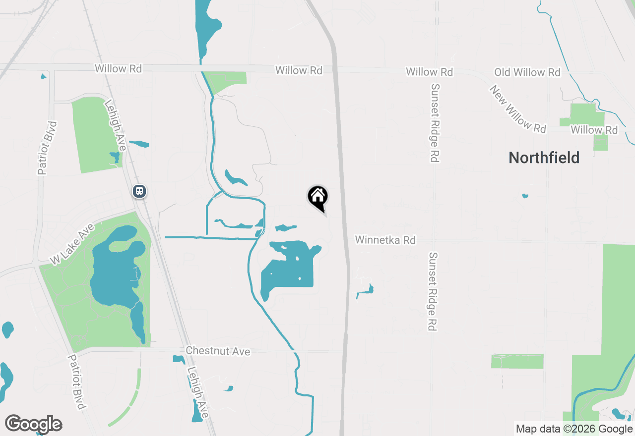 Map of 1719 Wildberry Drive #D, Glenview, IL 60025
