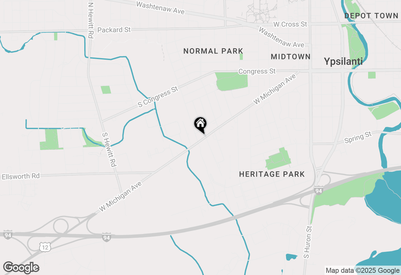 Map of 1386 W Michigan Avenue, Ypsilanti, MI 48197