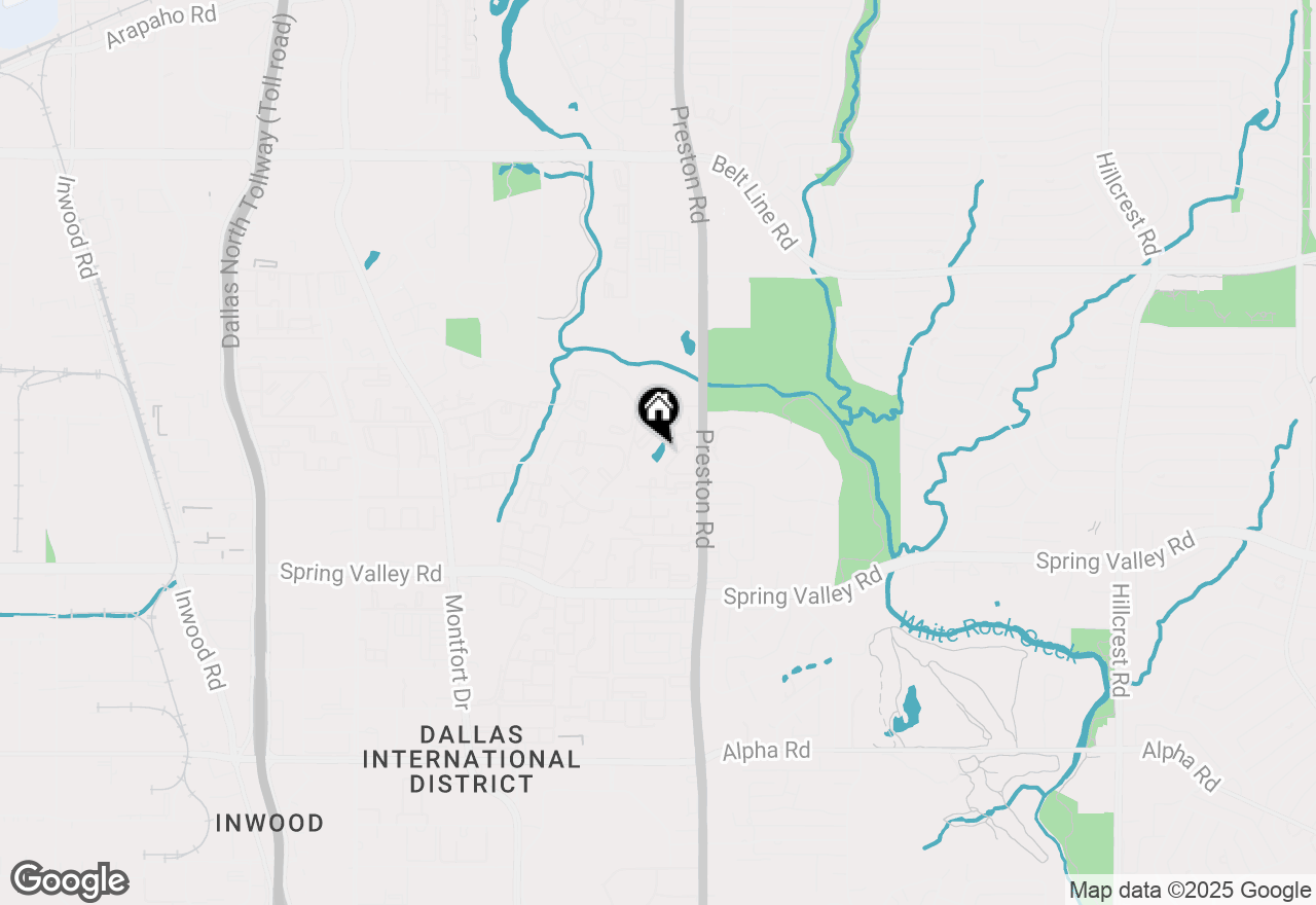 Map of 14333 Preston Road #306, Dallas, TX 75254
