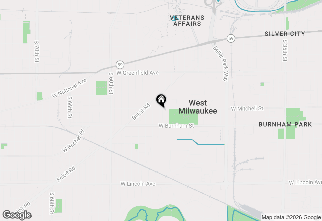 Map of 1708 S 53rd St, West Milwaukee, WI 53214