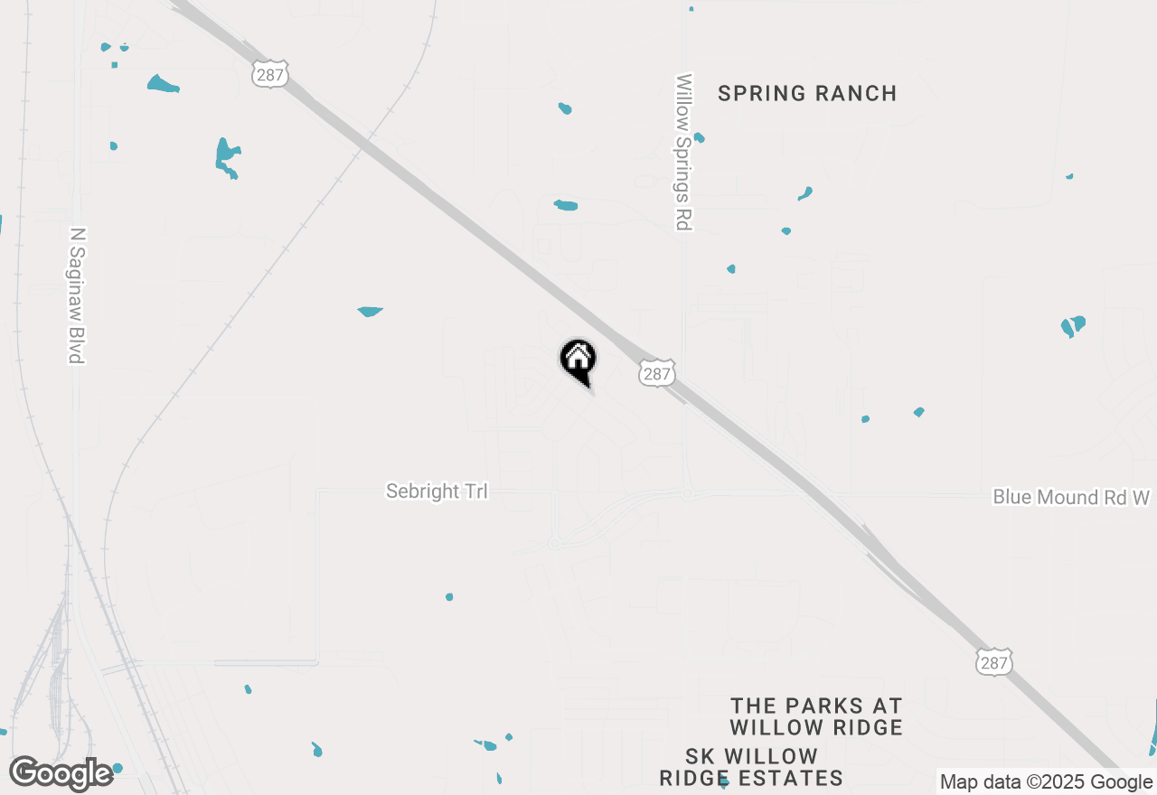 Map of 1709 Everitt Trail, Fort Worth, TX 76052