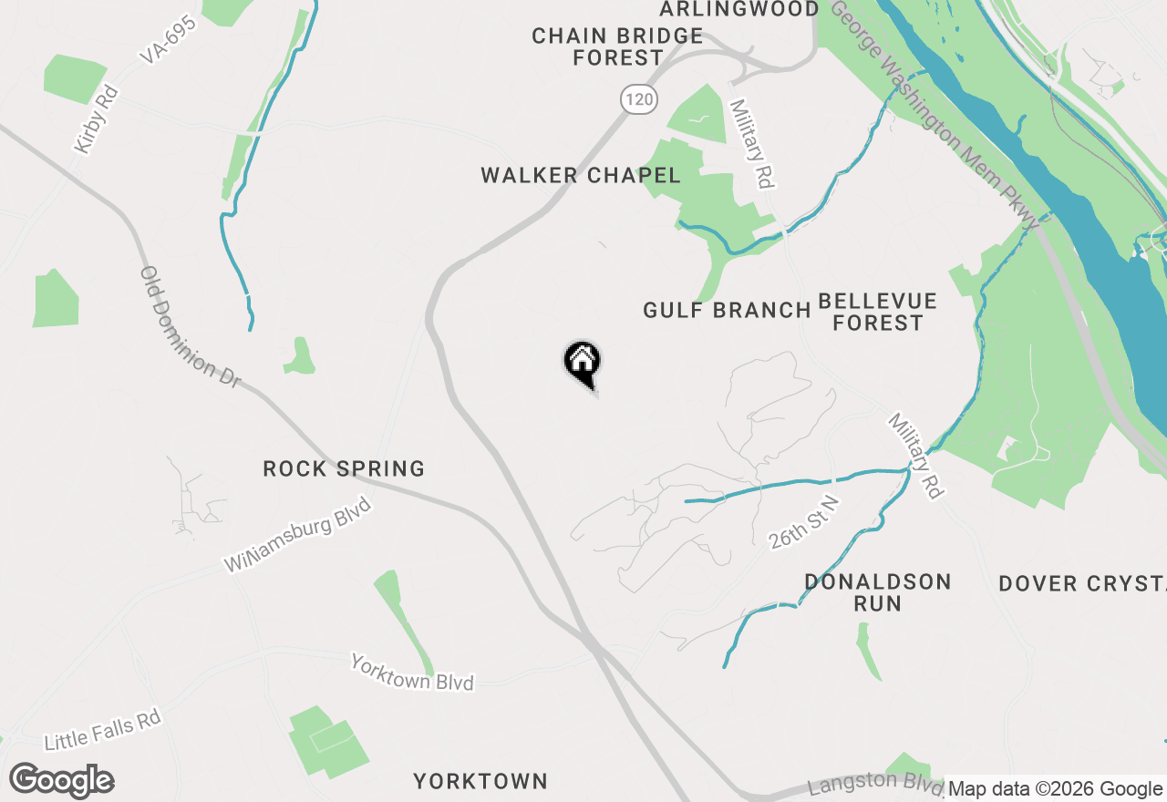 Map of 4653 34th Street N, Arlington, VA 22207