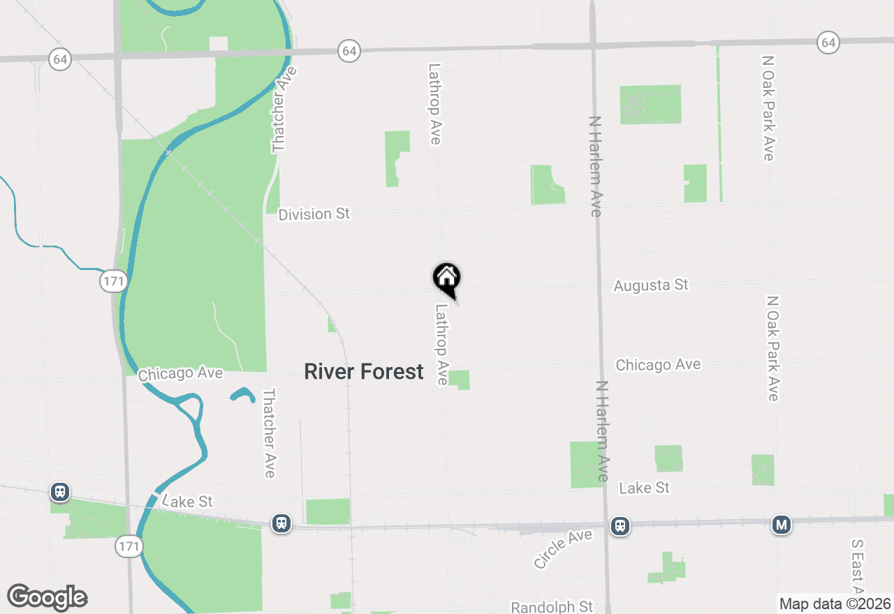 Map of 931 Lathrop Avenue, River Forest, IL 60305