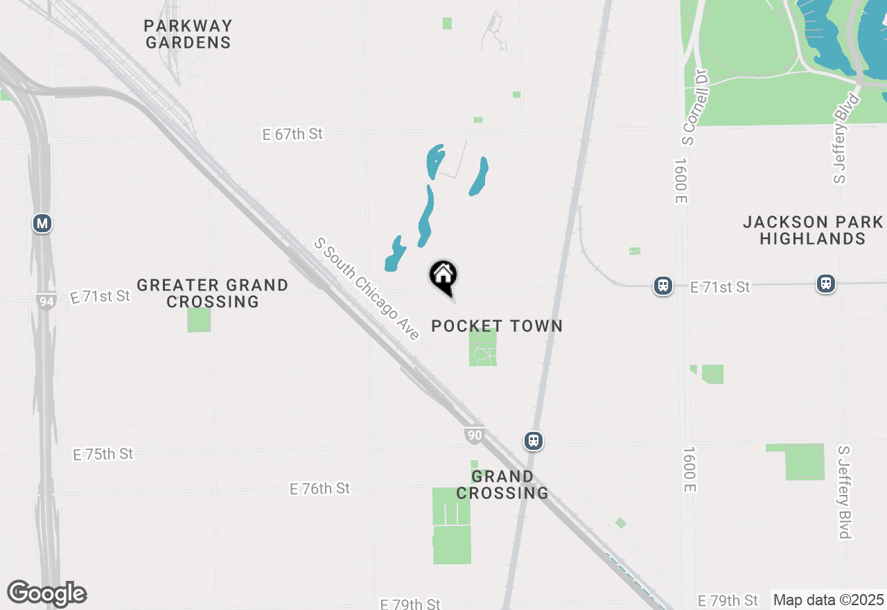 Map of 7124 S Ellis Avenue, Chicago, IL 60619