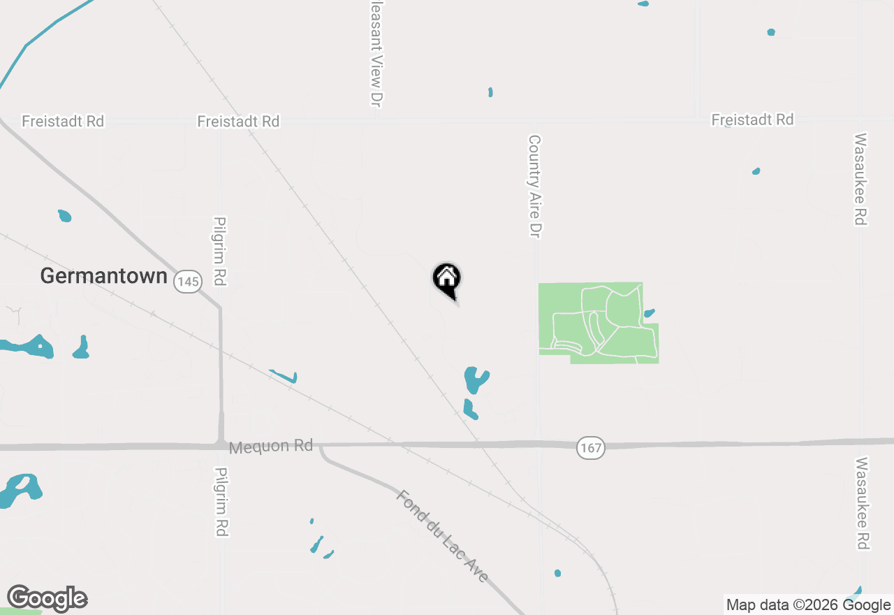 Map of W144N11538 Wrenwood Dr, Germantown, WI 53022