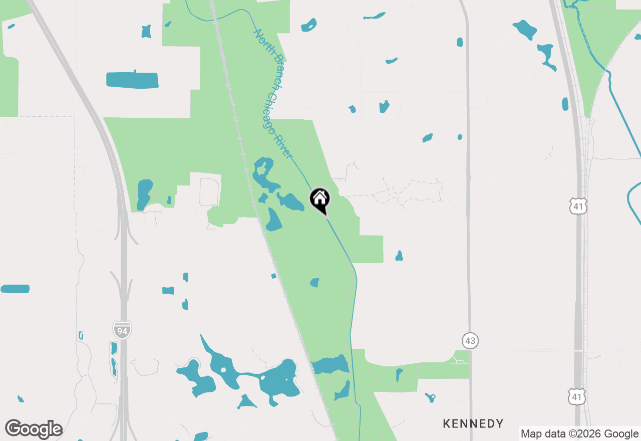 Map of 1350 W Whitmore Court, Lake Forest, IL 60045