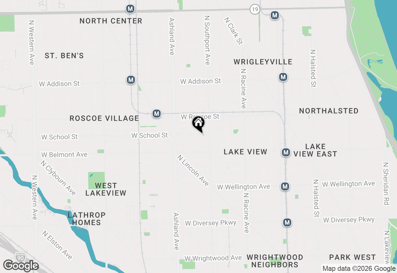 Map of 1437 W School Street, Chicago, IL 60657