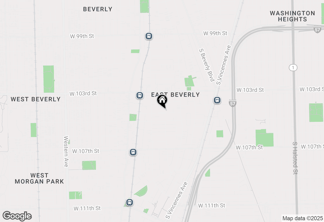 Map of 1712 W 104th Place, Chicago, IL 60643