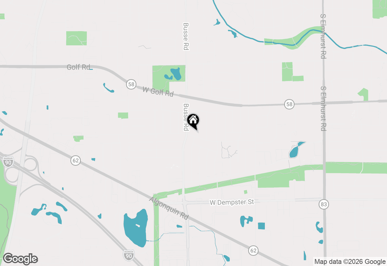 Map of 1602 W Willow Lane, Mount Prospect, IL 60056