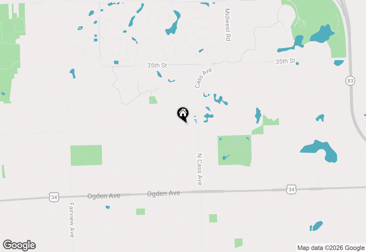 Map of 109 Indian Trail Drive, Westmont, IL 60559