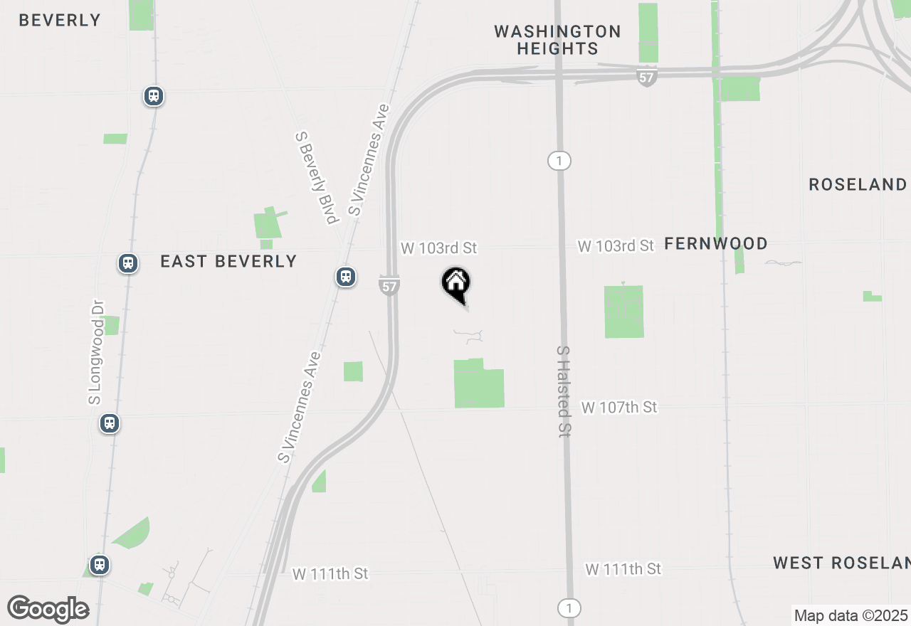 Map of 1041 W 104th Place, Chicago, IL 60643