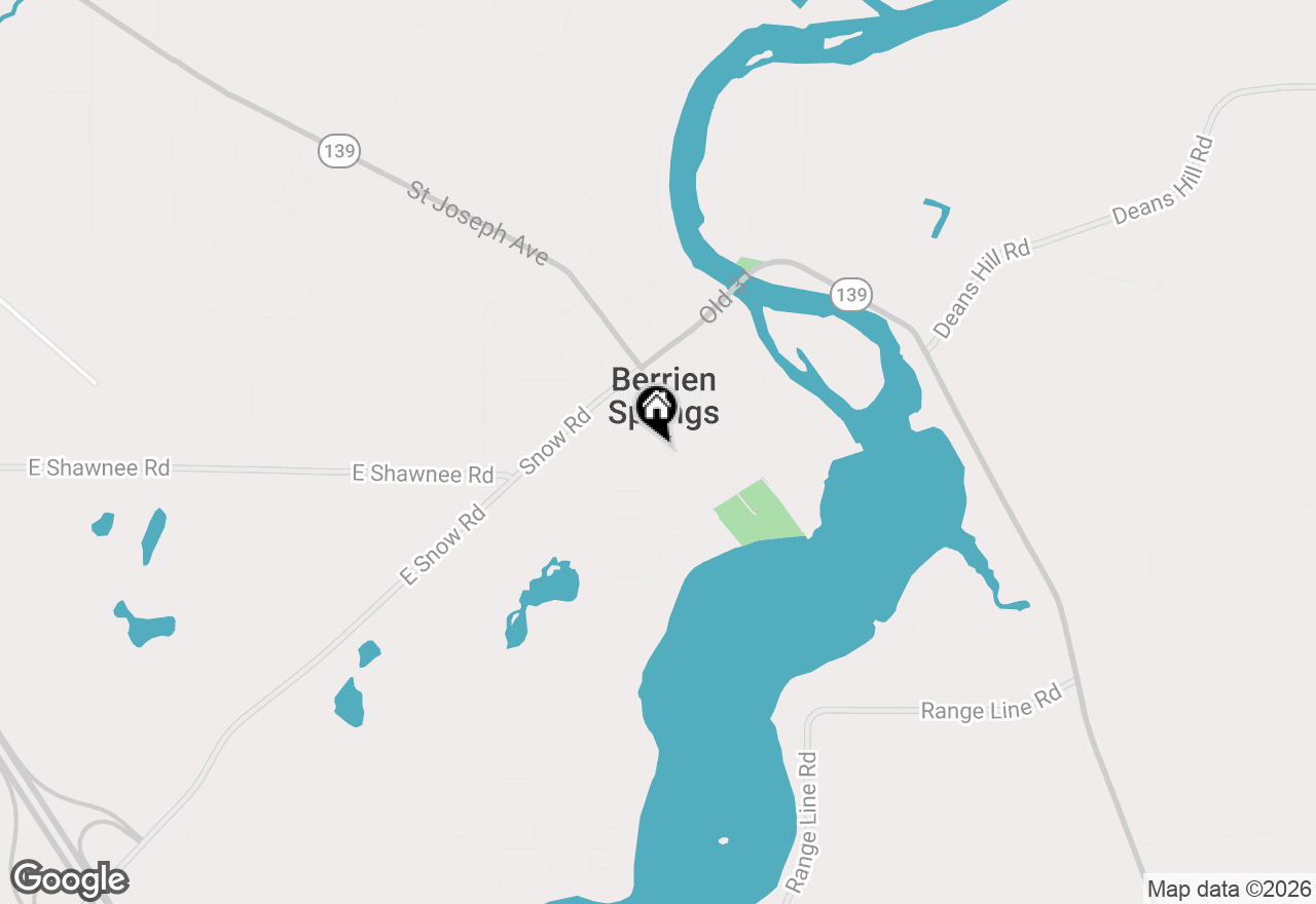 Map of 309 S Kimmel Street, Berrien Springs, MI 49103