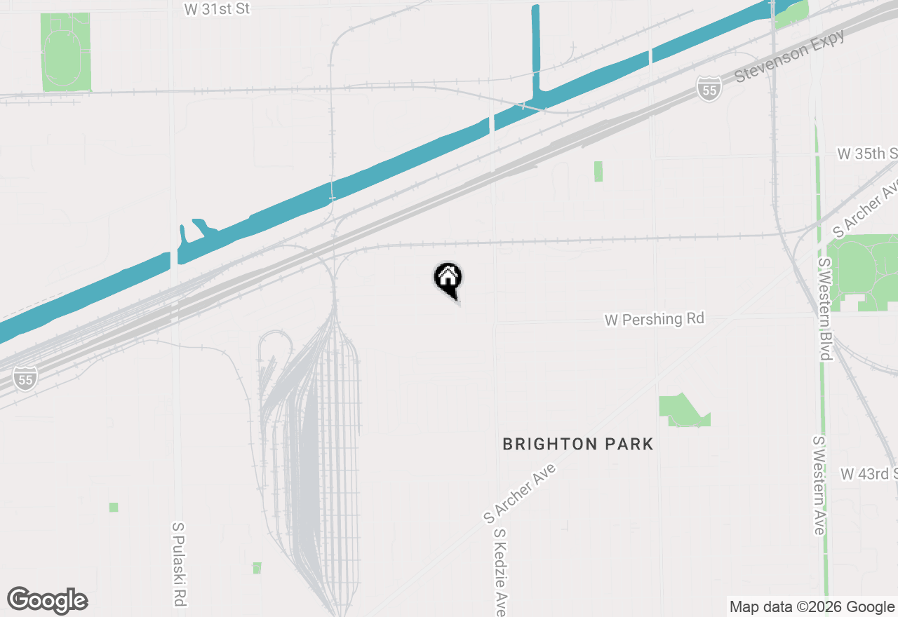 Map of 3309 W 38th Place, Chicago, IL 60632