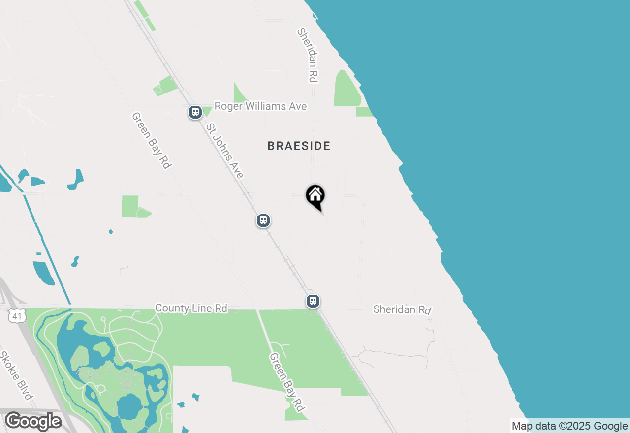 Map of 325 Lincolnwood Road, Highland Park, IL 60035