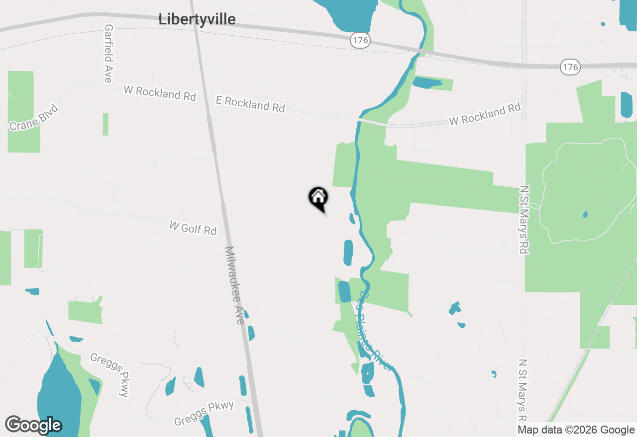 Map of 827 Liberty Bell Lane, Libertyville, IL 60048
