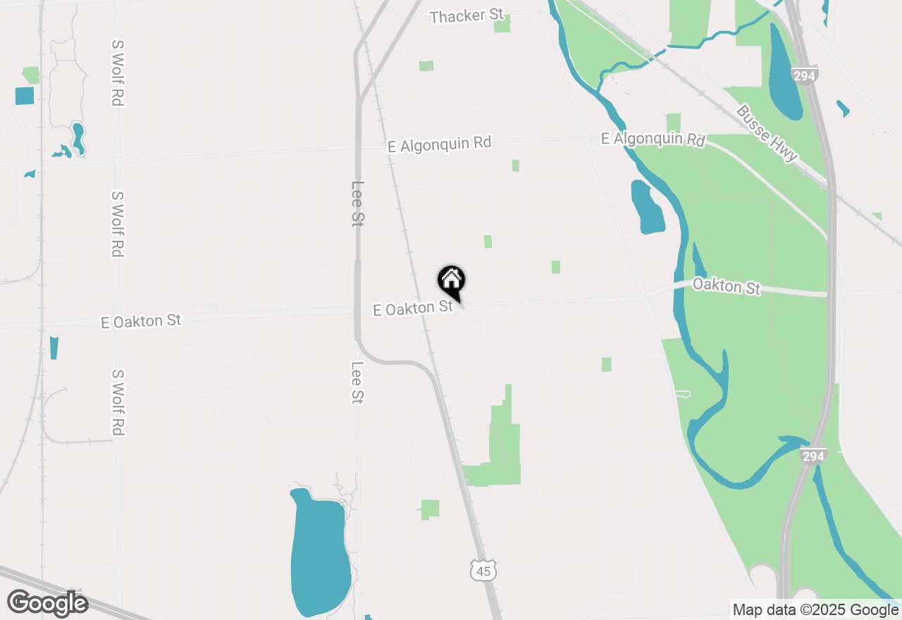 Map of 1433 E Oakton Street, Des Plaines, IL 60018