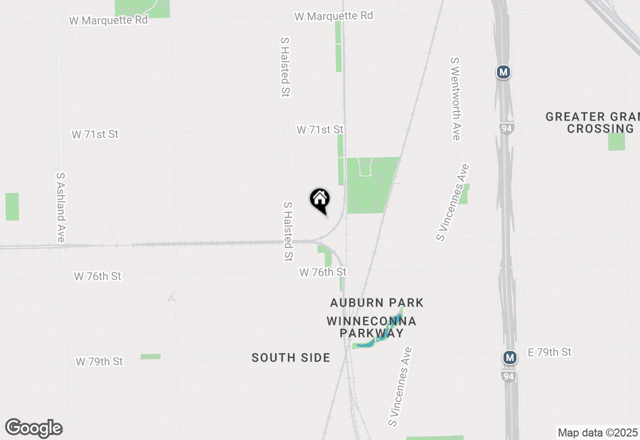 Map of 7407 S Union Avenue, Chicago, IL 60621