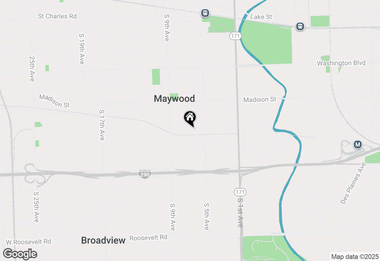Map of 1309 S 7th Avenue, Maywood, IL 60153