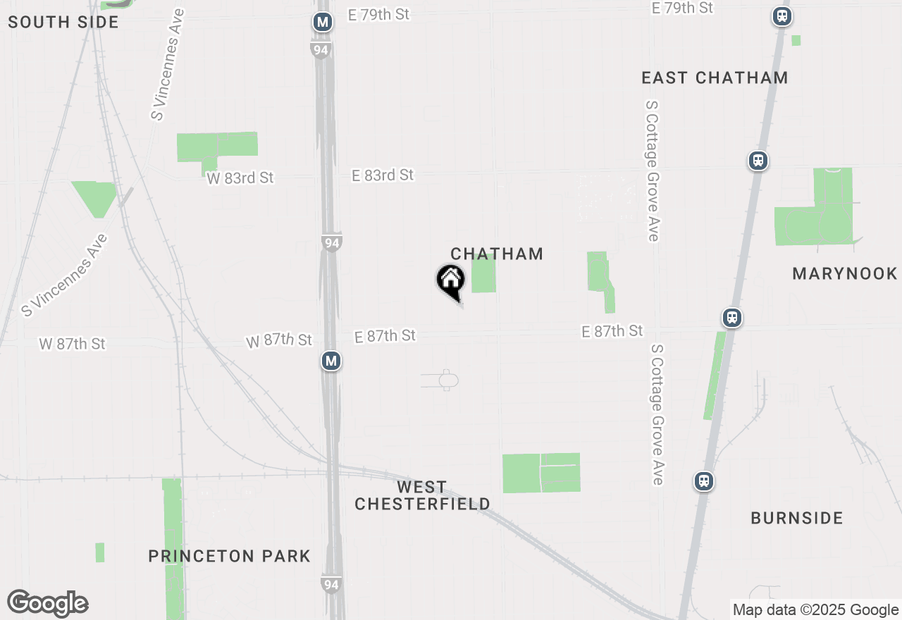 Map of 8623 S Prairie Avenue, Chicago, IL 60619