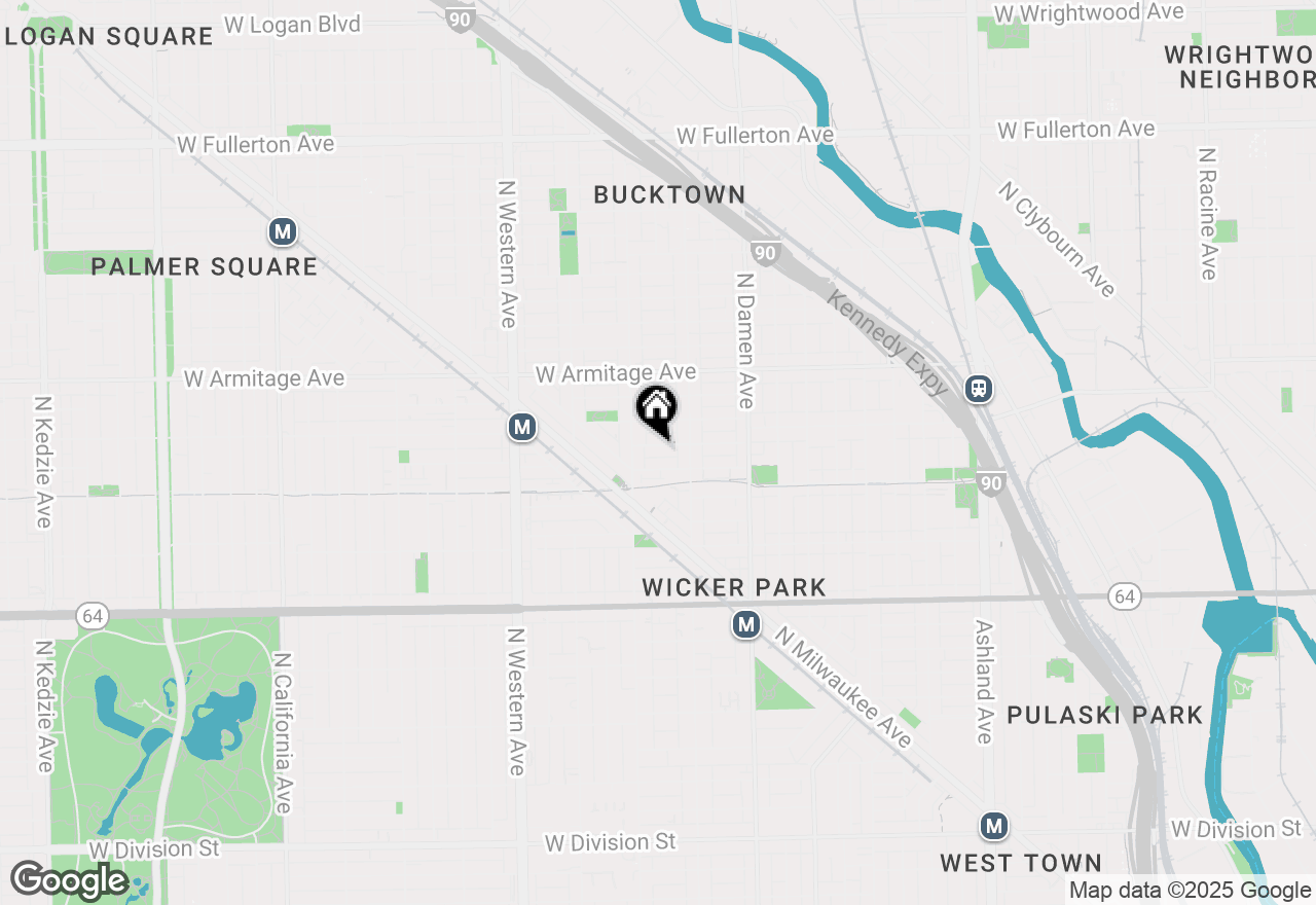 Map of 2135 W Moffat Street, Chicago, IL 60647