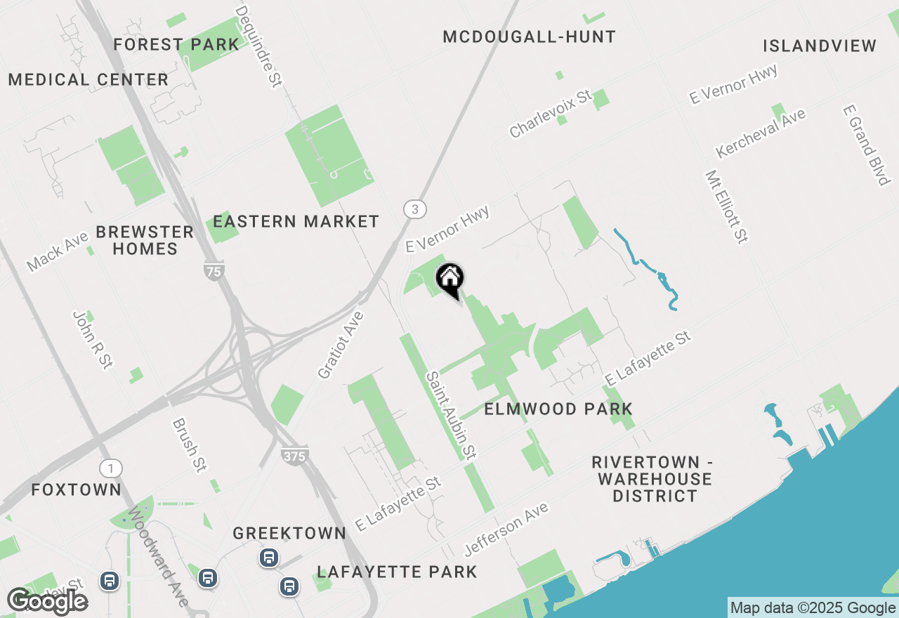 Map of 2228 Hyde Park, Detroit, MI 48207