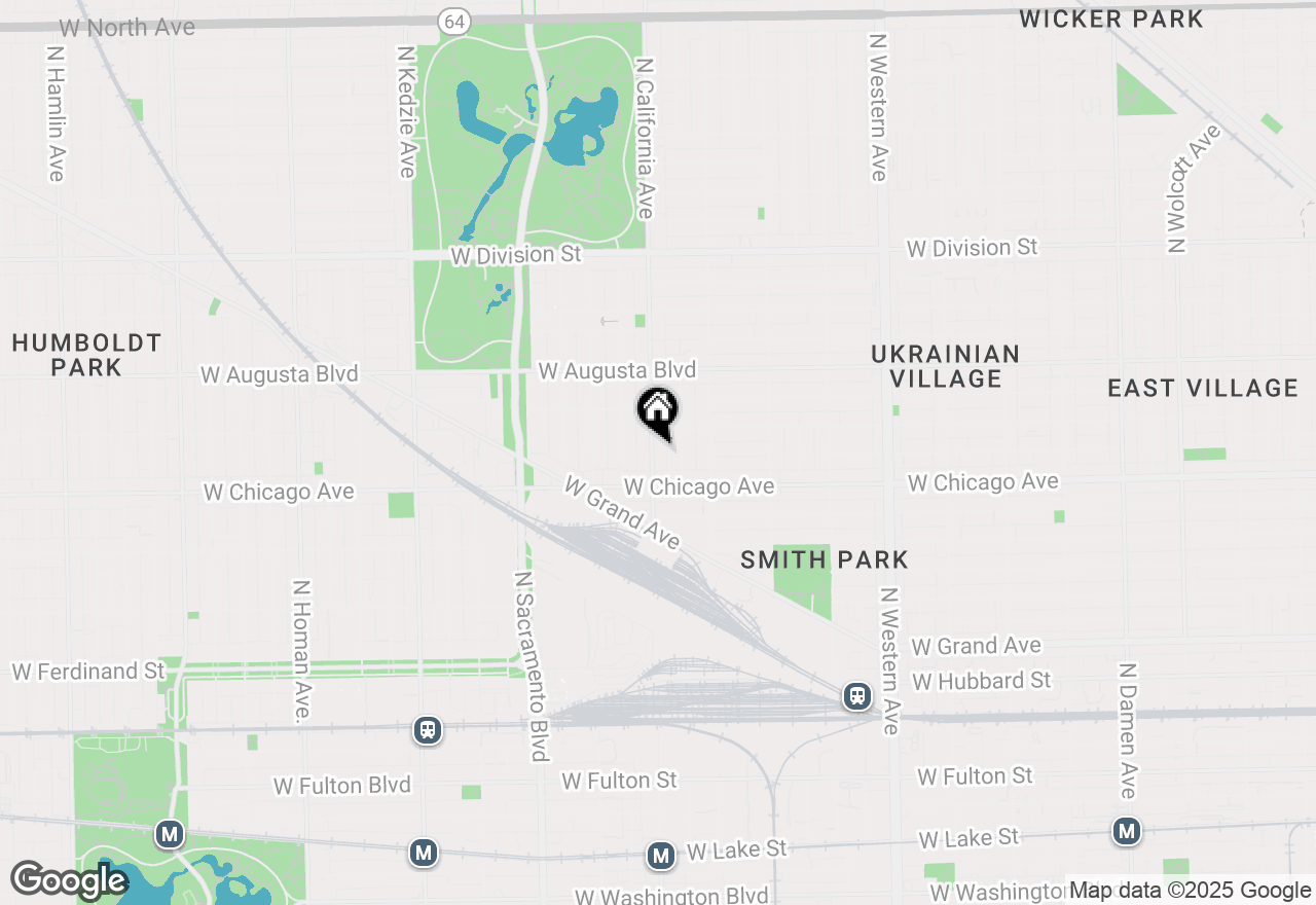Map of 833 N California Avenue #1C, Chicago, IL 60622