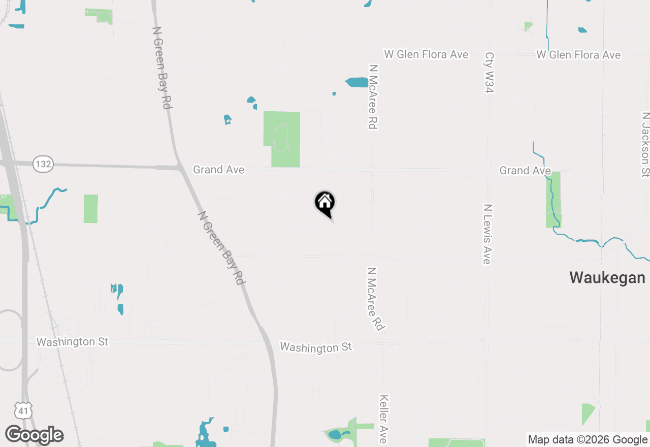 Map of 2724 Hyde Park Avenue, Waukegan, IL 60085