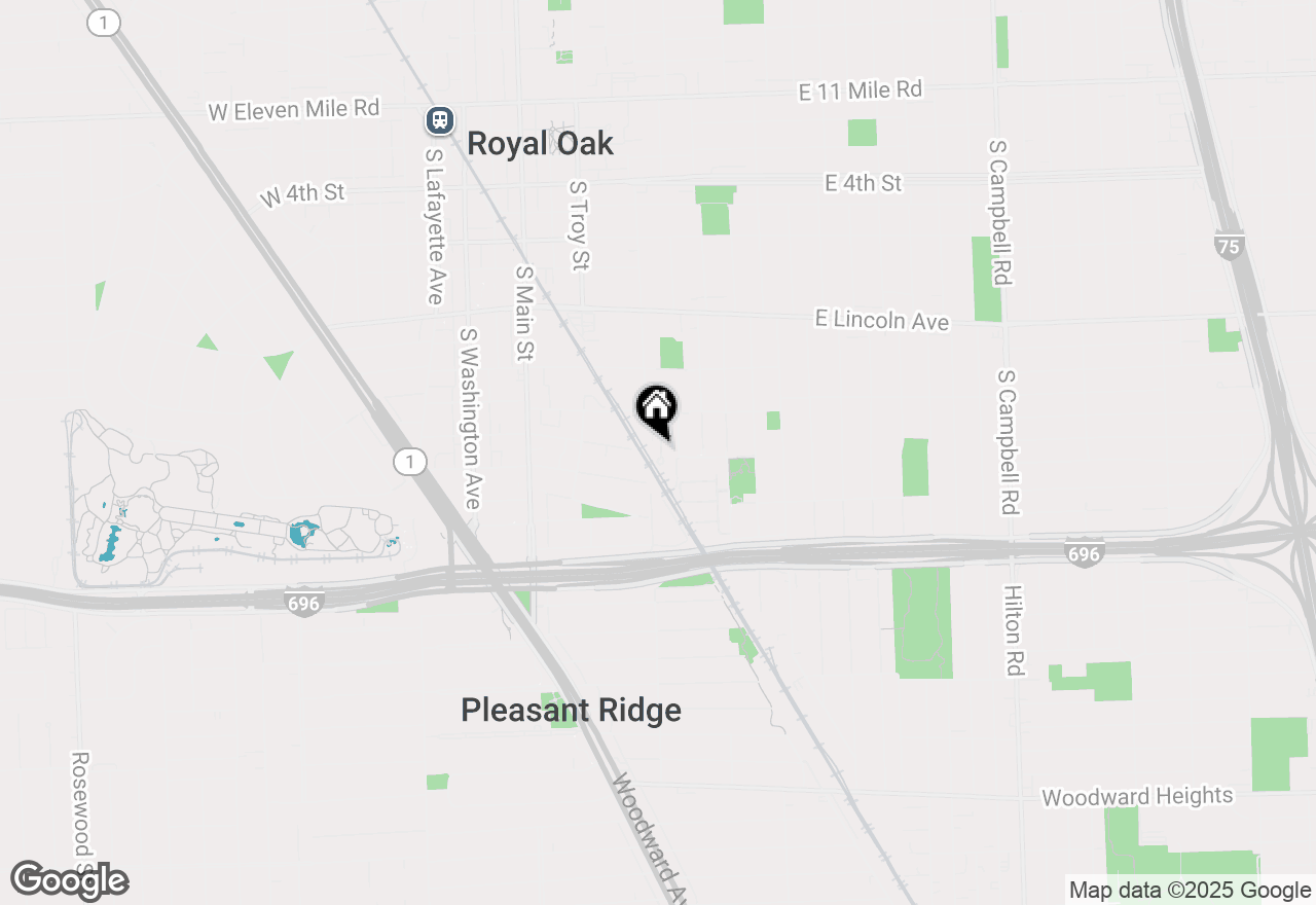 Map of 1250 Diamond Court #D, Royal Oak, MI 48067