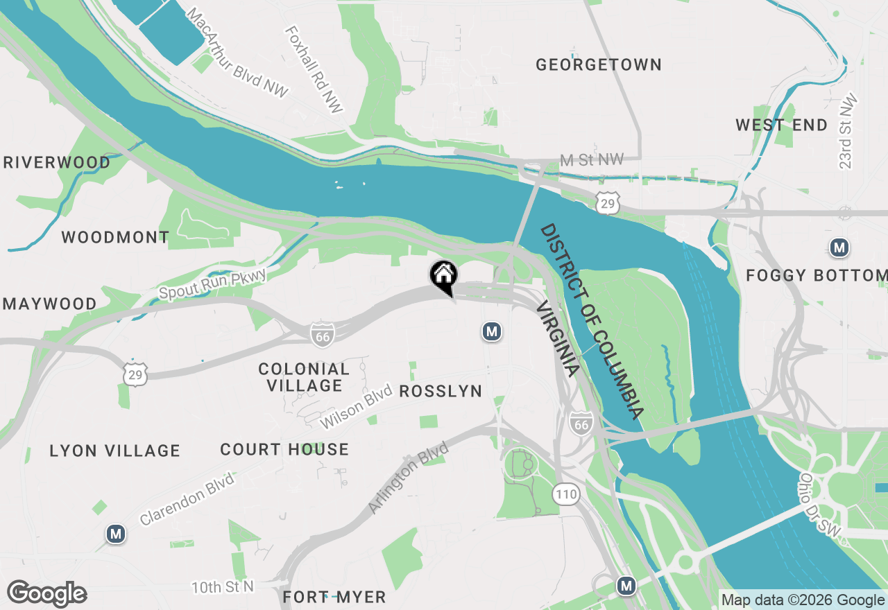 Map of 1575 N Colonial Terrace #104-Y, Arlington, VA 22209