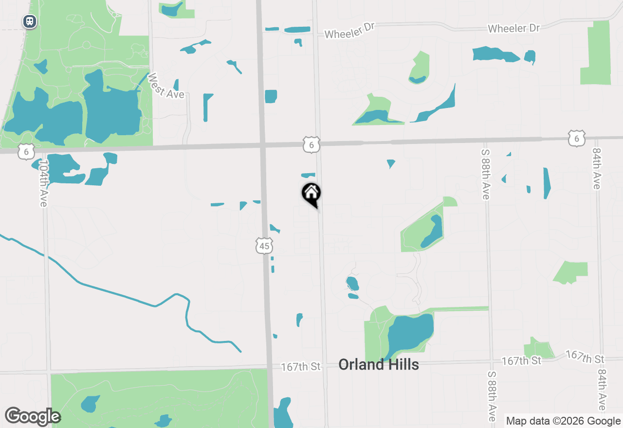Map of 9418 Albany Court, Orland Park, IL 60467