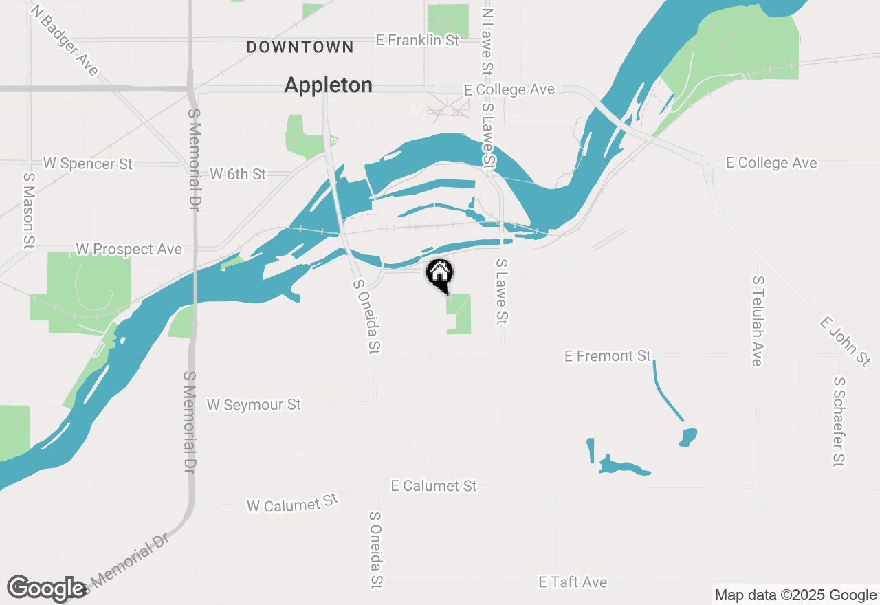 Map of 1111 S Jefferson St, Appleton, WI 54915