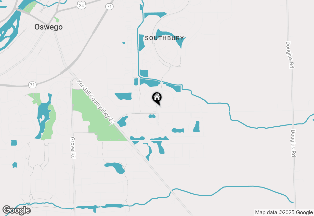 Map of 1616 Colchester Lane, Aurora, IL 60502