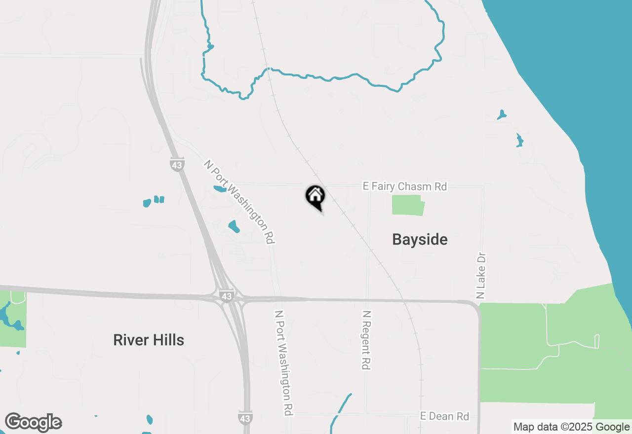 Map of 144 W Ellsworth Ln, Bayside, WI 53217