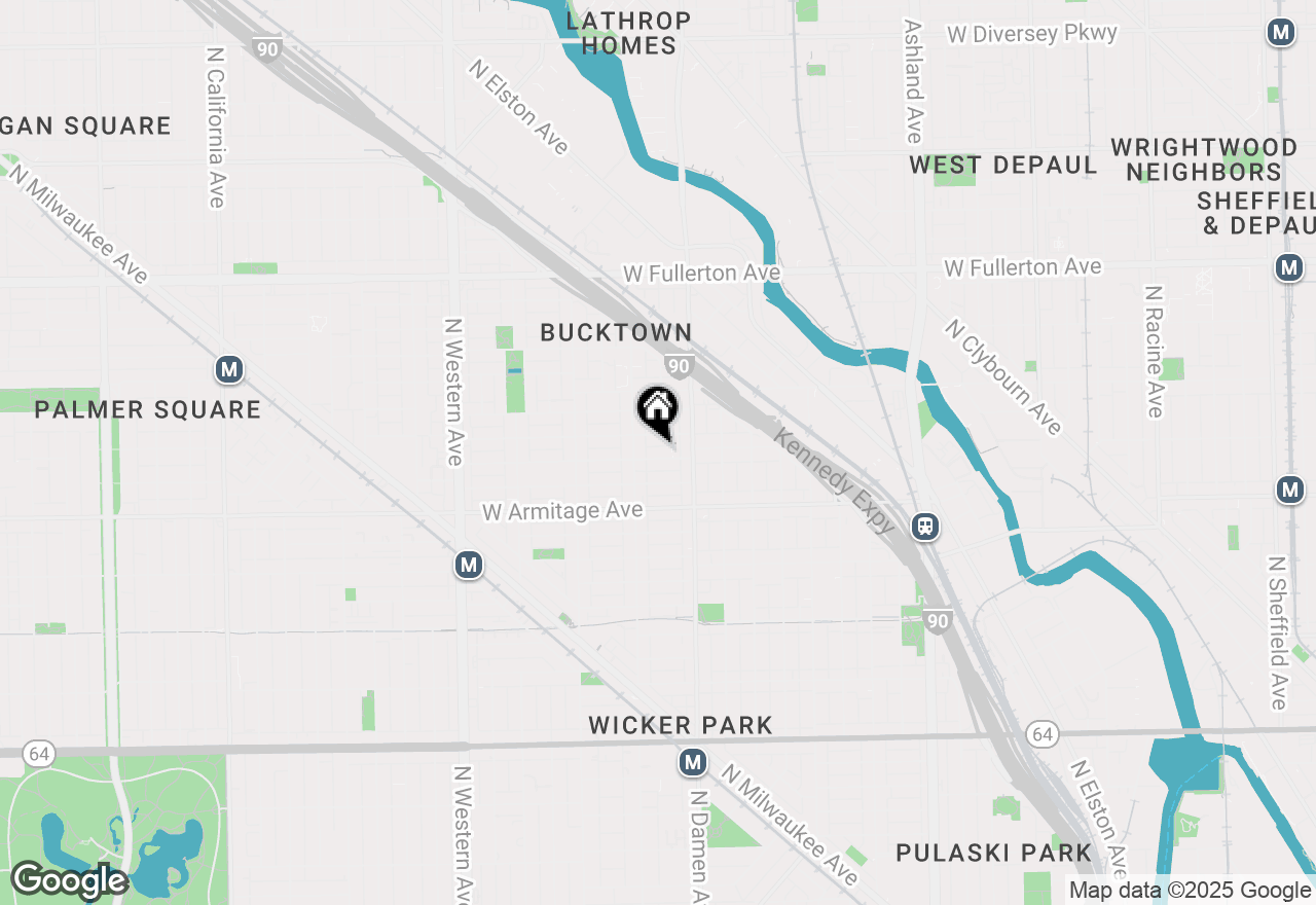 Map of 2036 W Dickens Avenue, Chicago, IL 60647