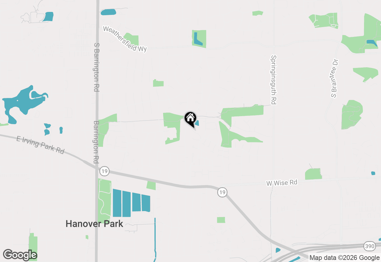 Map of (Address confidential), Hanover Park, Illinois 60133