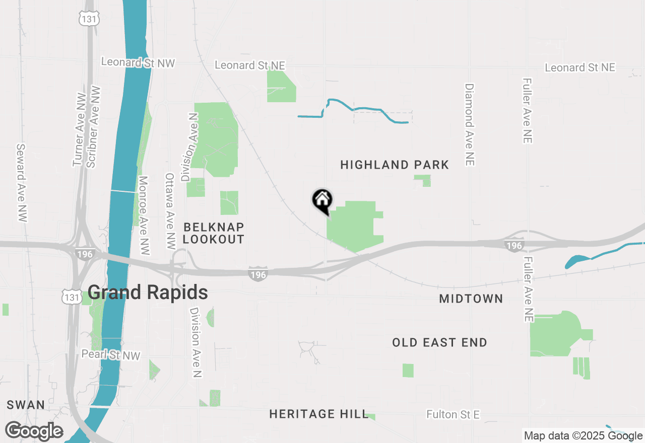 Map of 633 College Avenue Ne, Grand Rapids, MI 49503