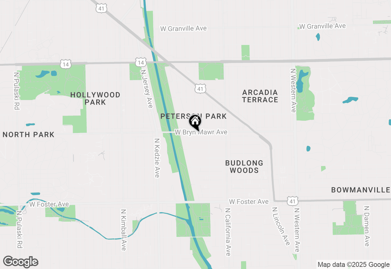 Map of 2947 W Bryn Mawr Avenue, Chicago, IL 60659