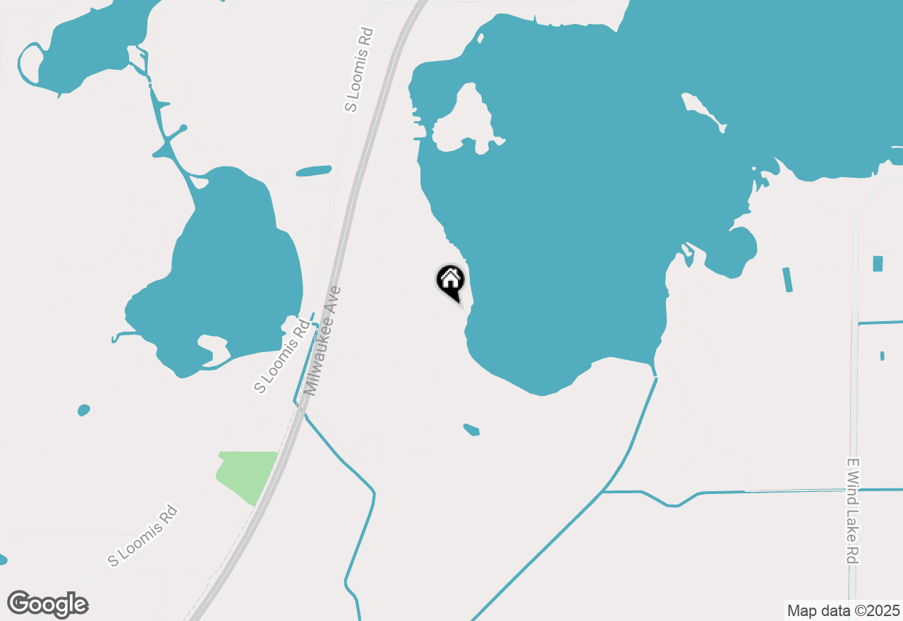 Map of 7031 W Wind Lake Rd, Waterford, WI 53185