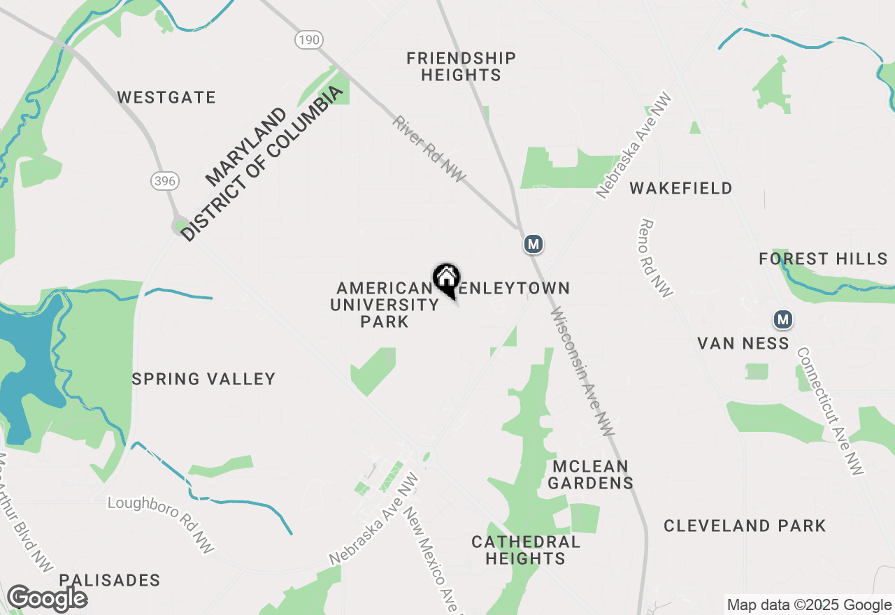 Map of 4317 Warren Street Nw, Washington, DC 20016